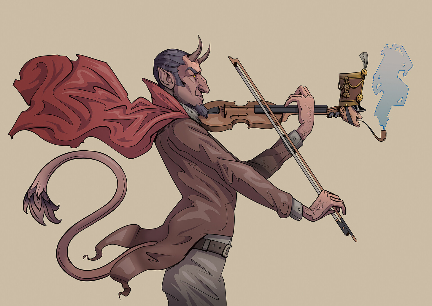 ArtStation - devil playing on violin