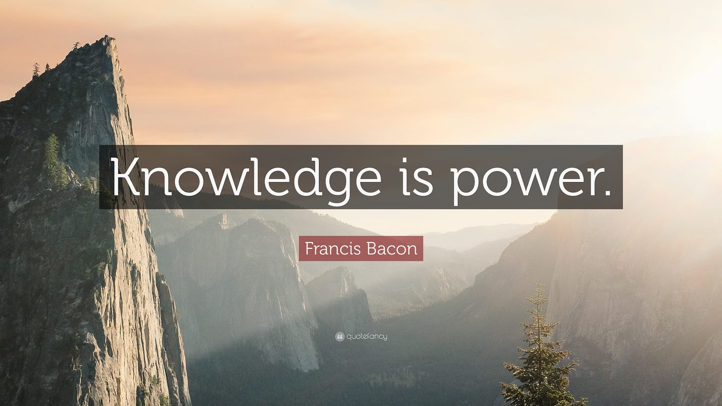 Francis Bacon Quote: “Knowledge is power.”