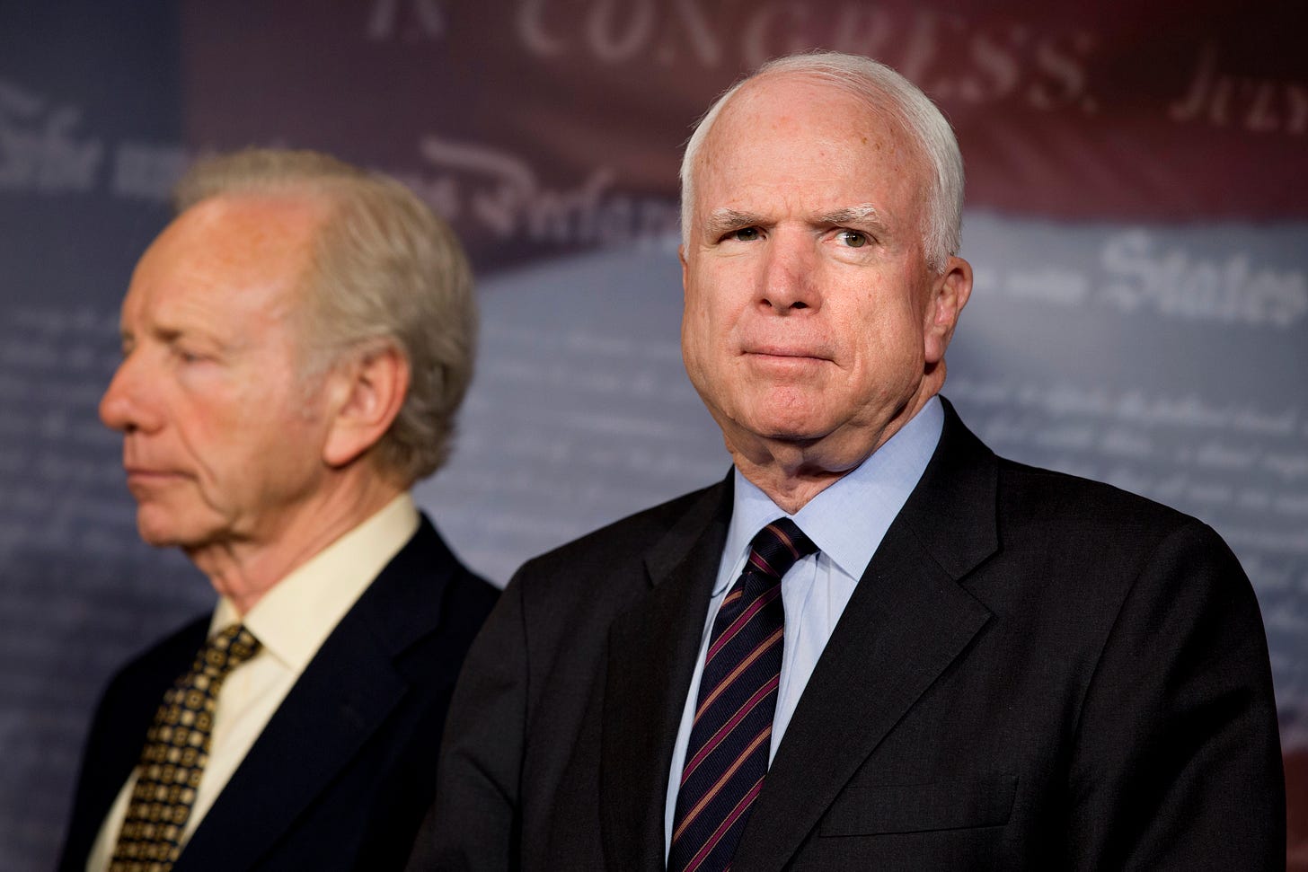 Joe Lieberman and John McCain. 