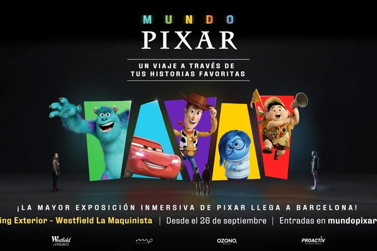 Mundo Pixar, la exposición inmersiva más grande de Pixar, abrirá sus  puertas en Barcelona después de triunfar en Madrid con más de 600.000  visitantes | Marca