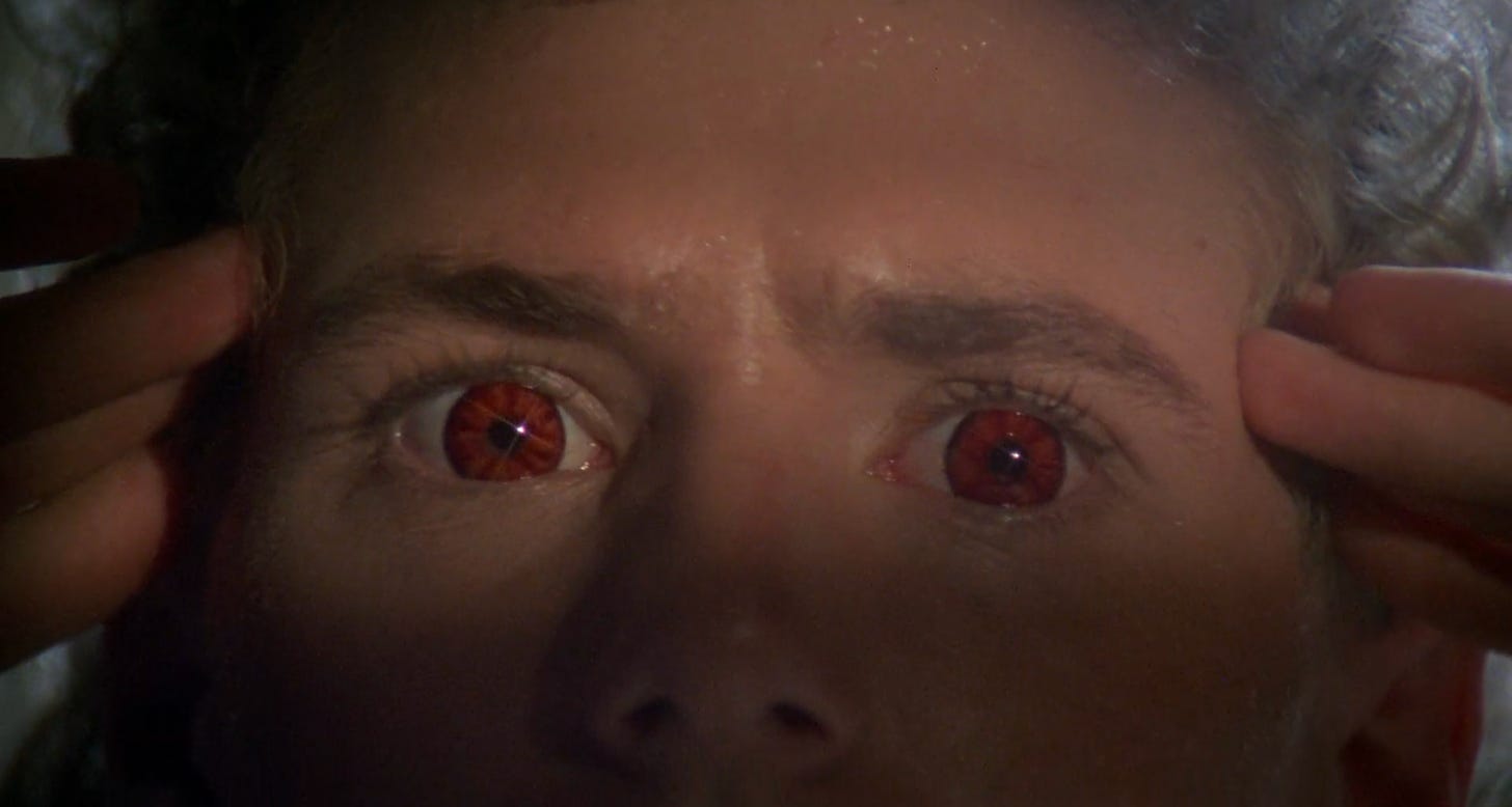 Don't Panic, Michael's demon eyes