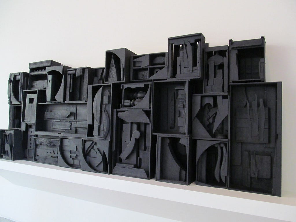 Louise Nevelson | Sky Cathedral, 1957. Paint on wood (1899-1… | Flickr