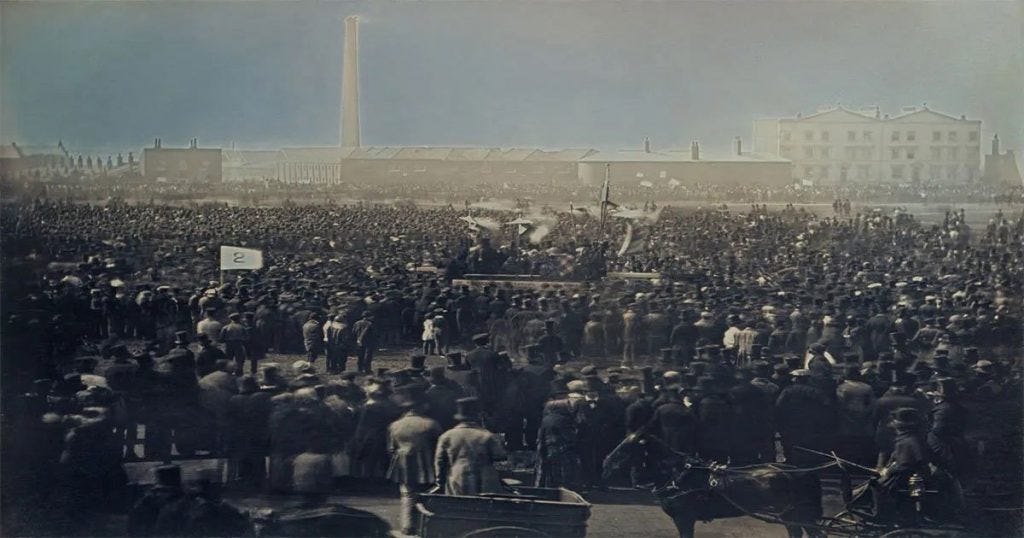 the Great Chartist Meeting on Kennington Common London in 1848 1