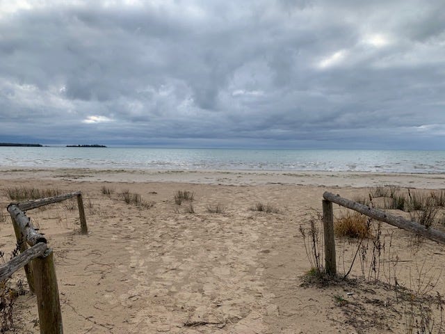 Kelly's image of Lake Michigan in November 2024