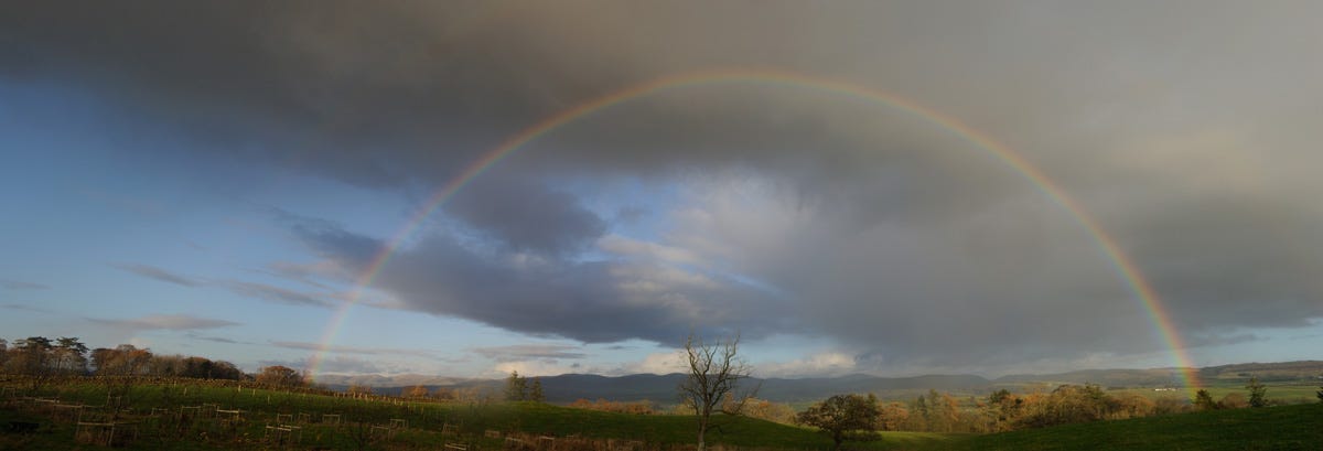 rainbow above Nithsdale