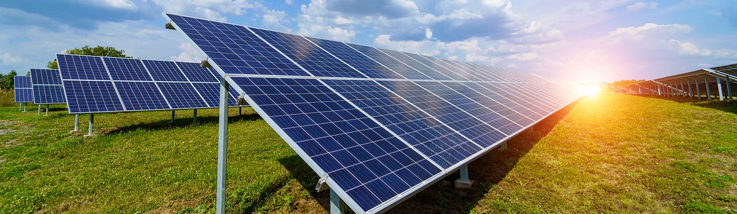 Solar farm in southern Sweden