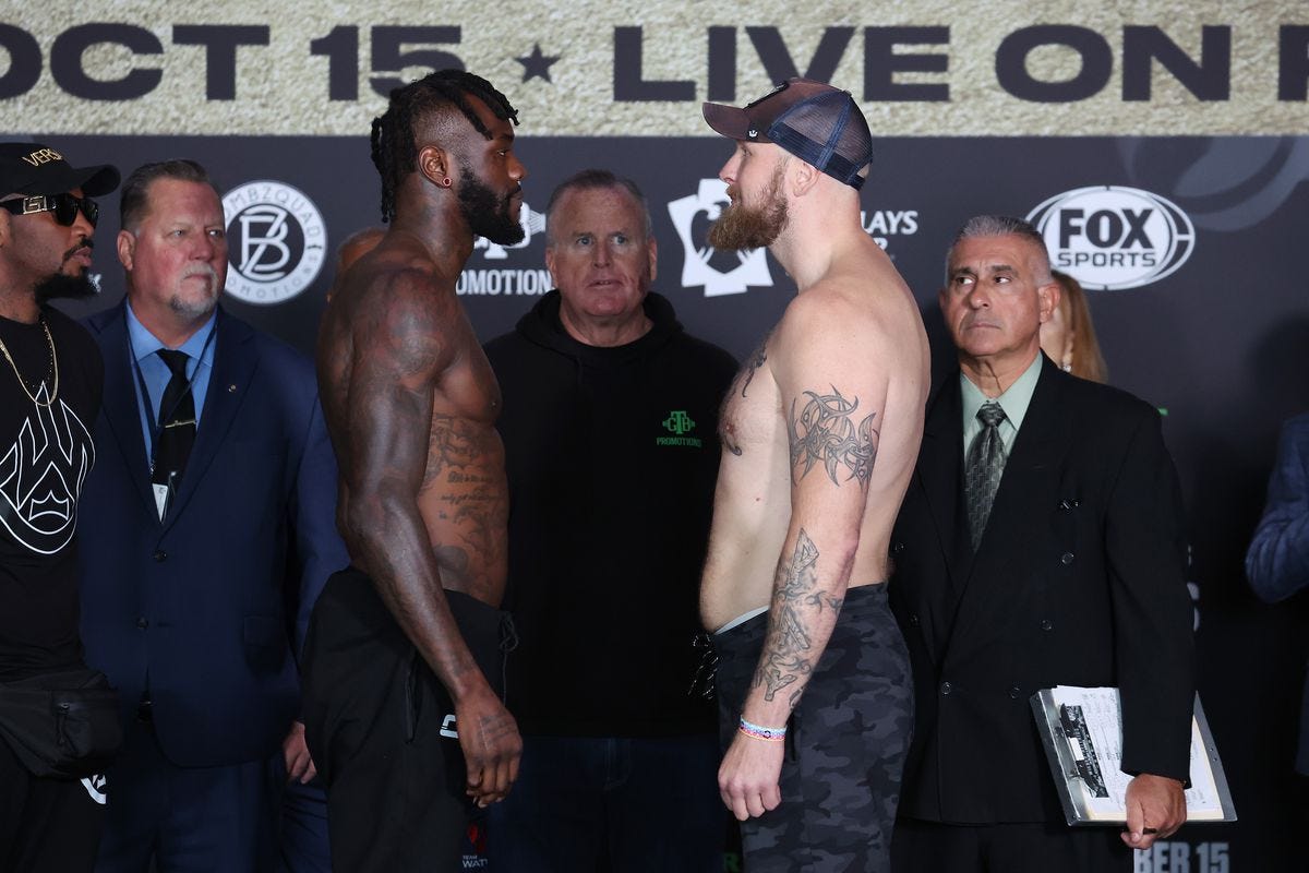 Wilder vs Helenius weigh-in results: Deontay back at lighter weight - Bad  Left Hook