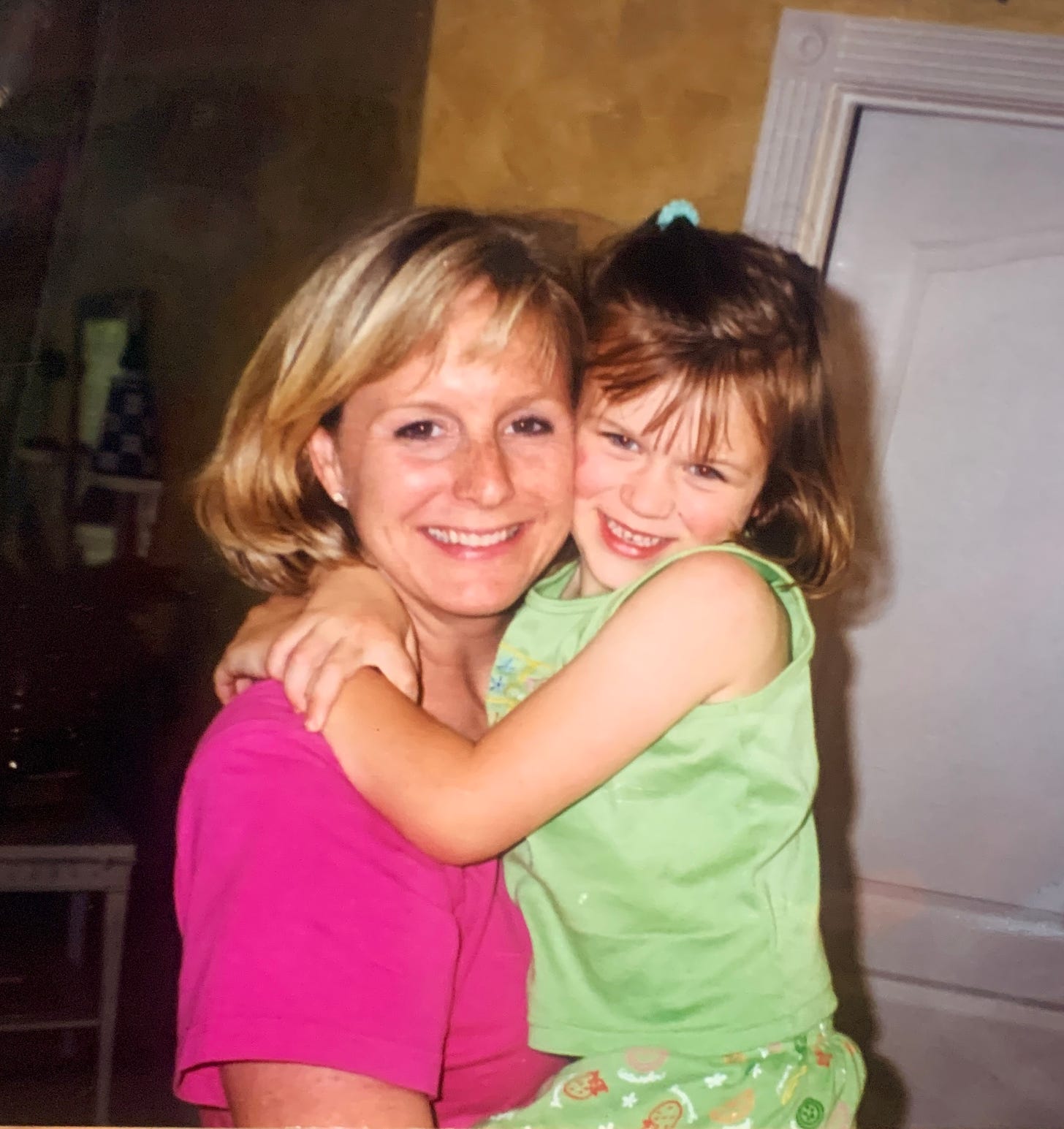 photo of me at 5 years old with my mom