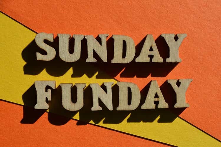 Sunday Funday, words as banner headline
