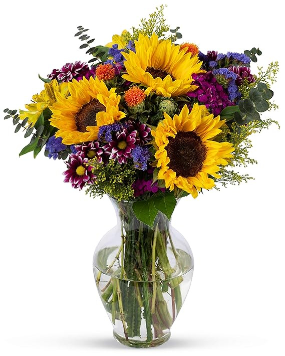 floral bouquet with sunflowers