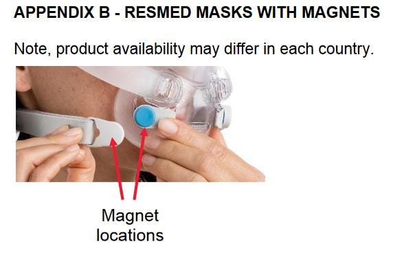 Safety Communication for ResMed Masks used with CPAP machines