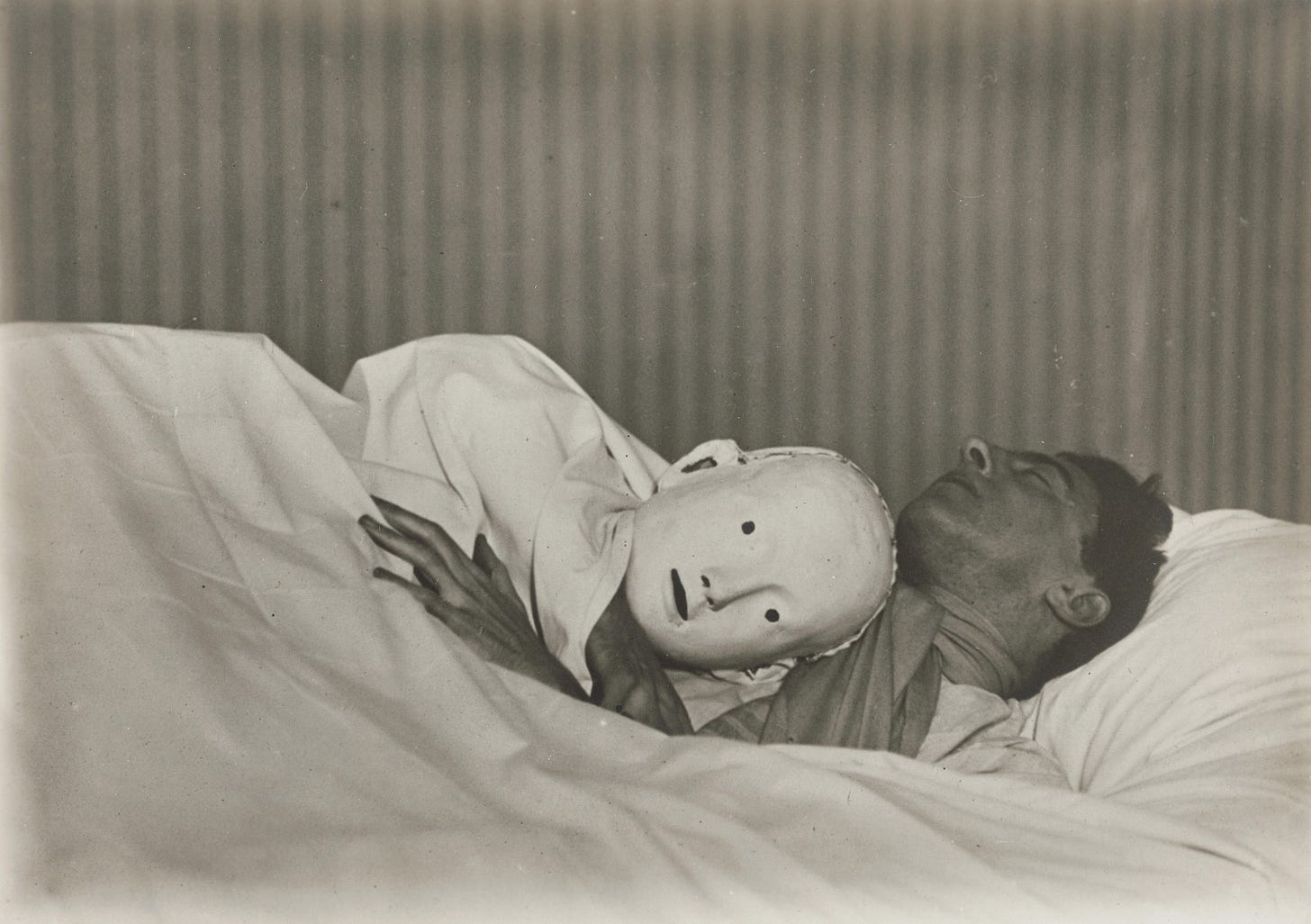 Berenice Abbott | Jean Cocteau with mask | MutualArt