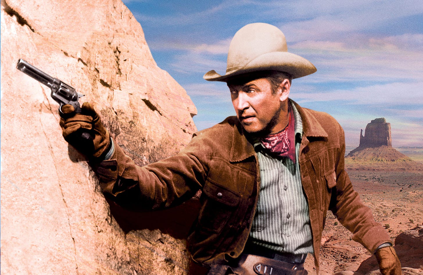 James Stewart as Will Lockhart in The Man from Laramie