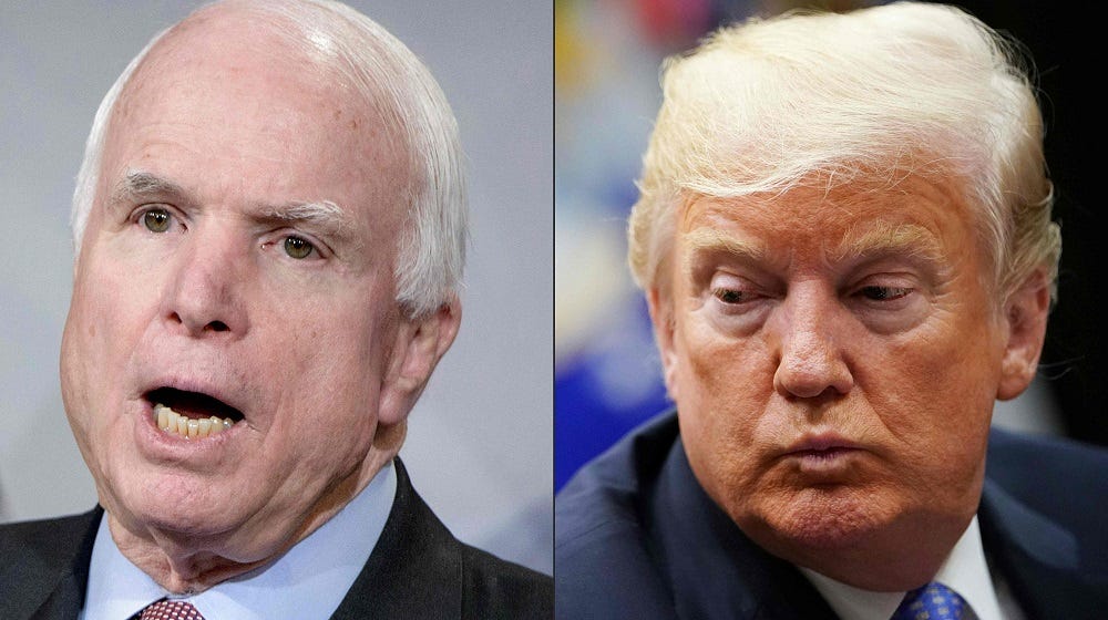 john mccain no fan of donald trump either