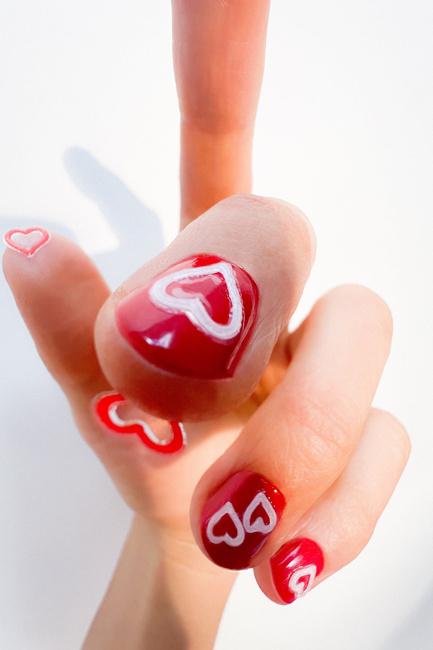 LOVE EXPLOSION NAIL STICKER - tinted leather by Zara - Image 0