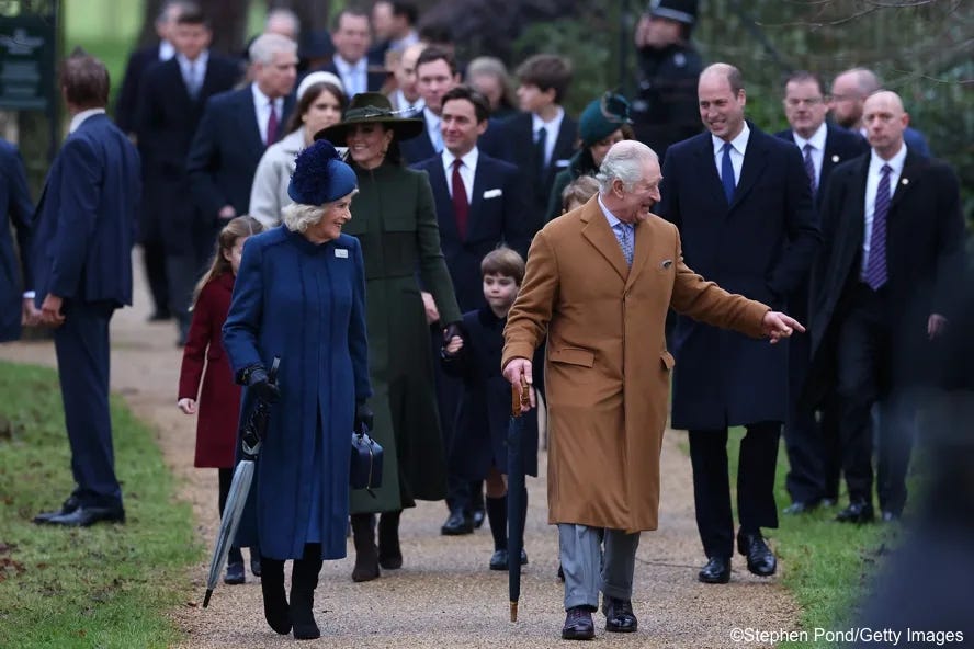 The Royal Family Attends Christmas Day Services at Sandringham – What Kate  Wore