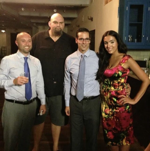 Image of John Fetterman officiating a gay wedding