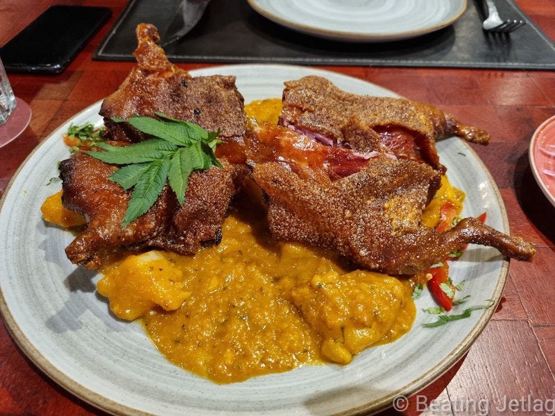 Guinea pig at Panchita restaurant in Lima, Peru