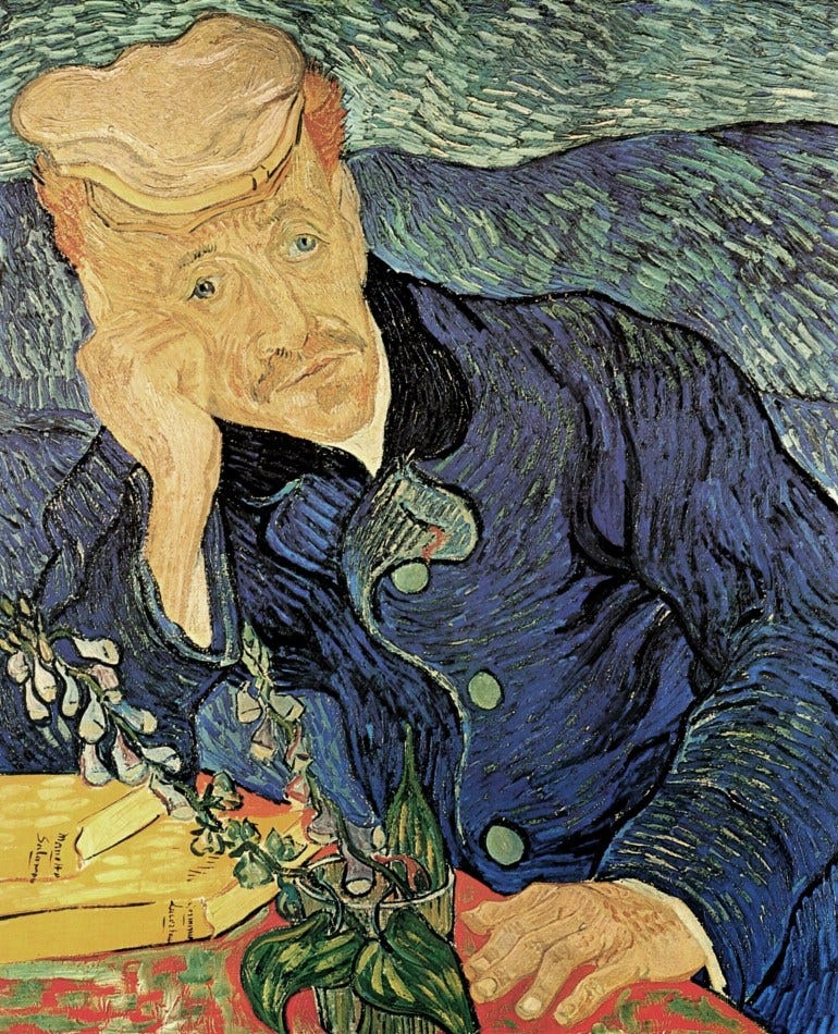 Portrait of Dr. Gachet Vincent van Gogh Jared Baxter THINK