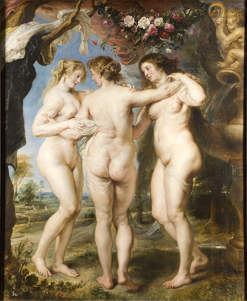 Las tres Gracias (Rubens) - Wikipedia, la enciclopedia libre