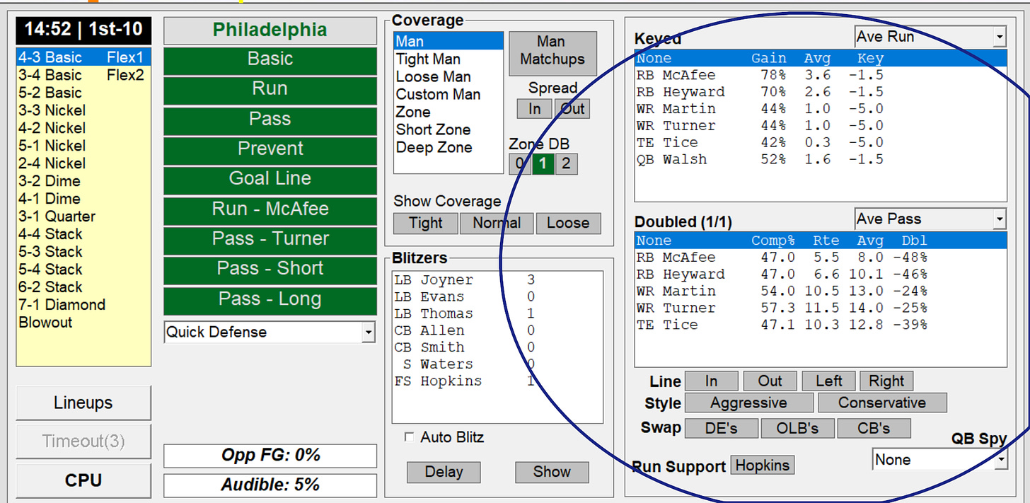 Action! PC Football Defensive Play Calling