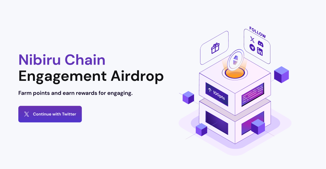 Gamified Engagement Airdrop landing page | Nibiru Chain