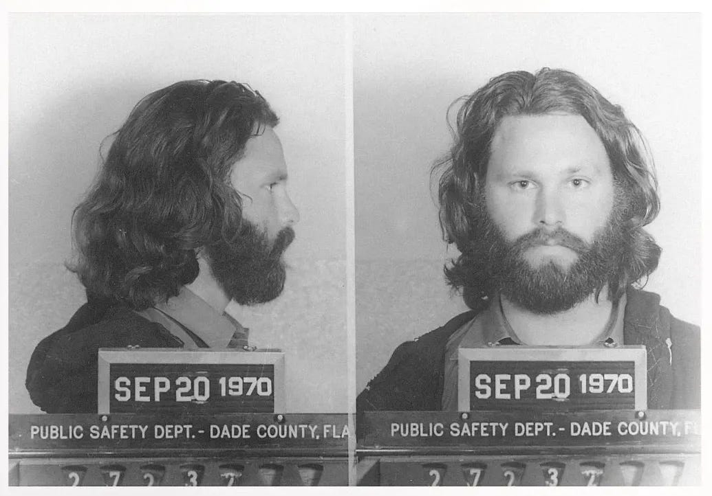 Jim Morrison Mugshot (1970) - Print product image (2)