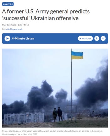 NPR: A former U.S. Army general predicts 'successful' Ukrainian offensive