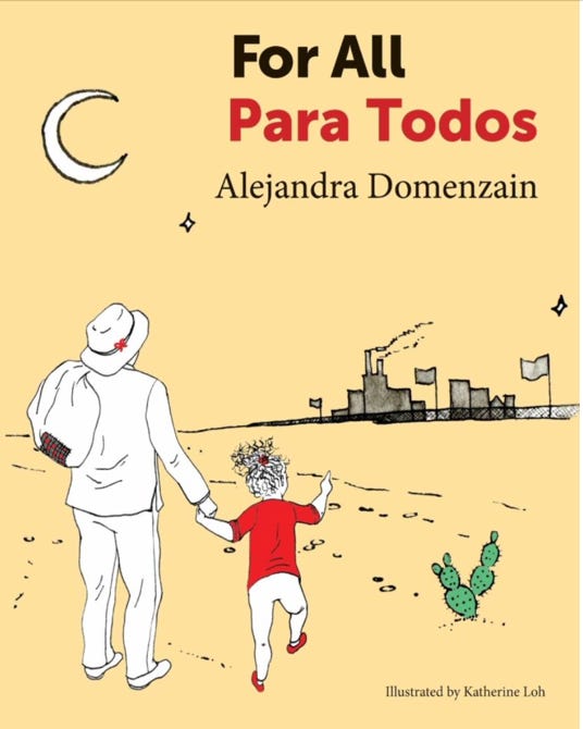 A book cover with a person and a child walking

Description automatically generated