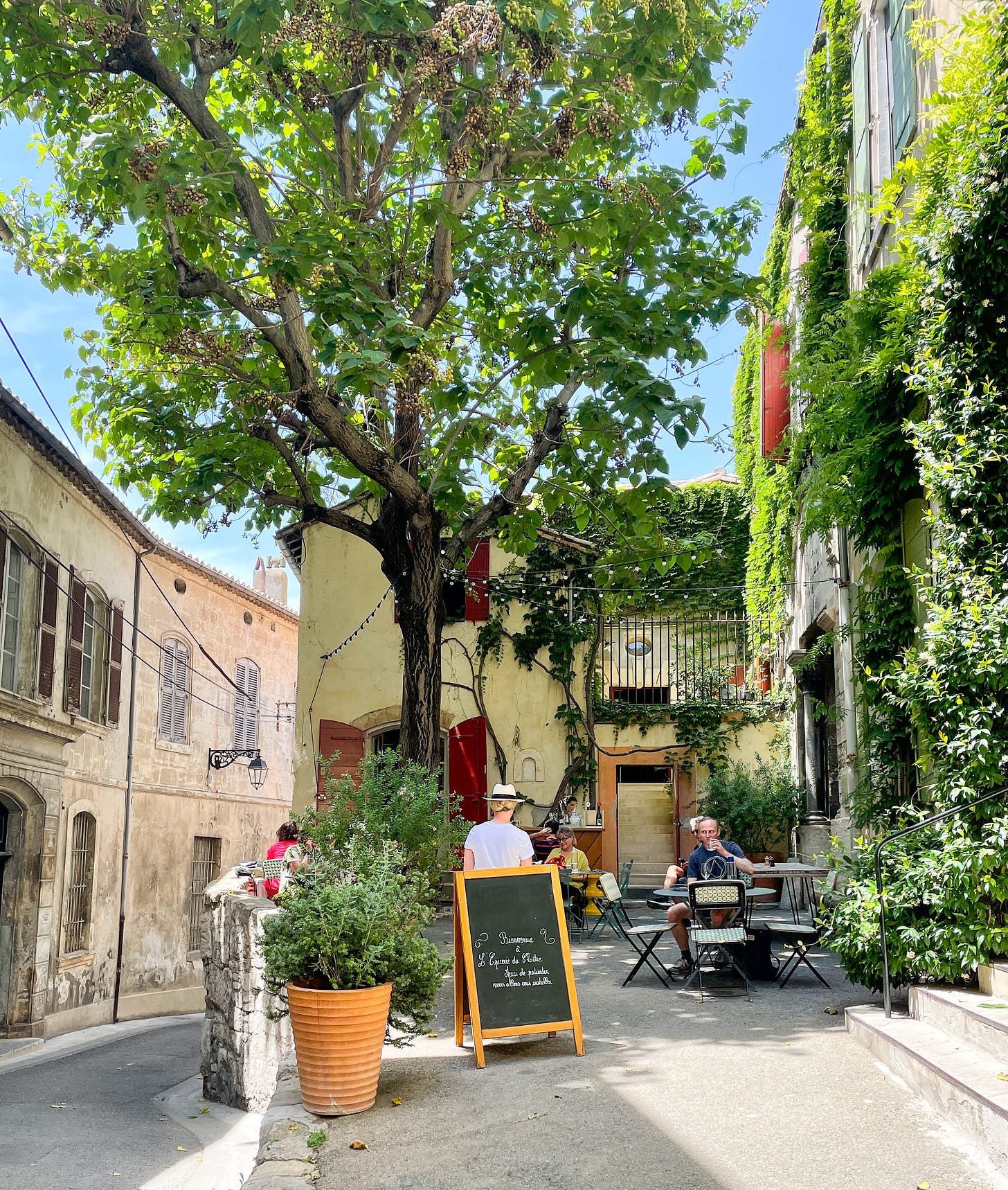 A café in Arles, France.