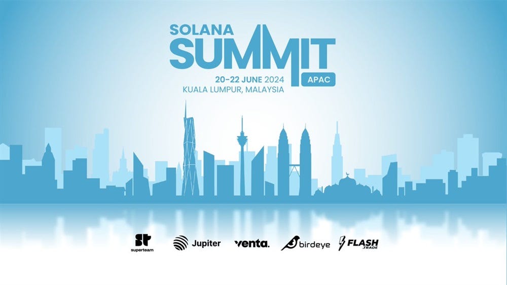 Solana to Hold Solana Summit | APAC in Kuala Lumpur on June 20th — Coindar