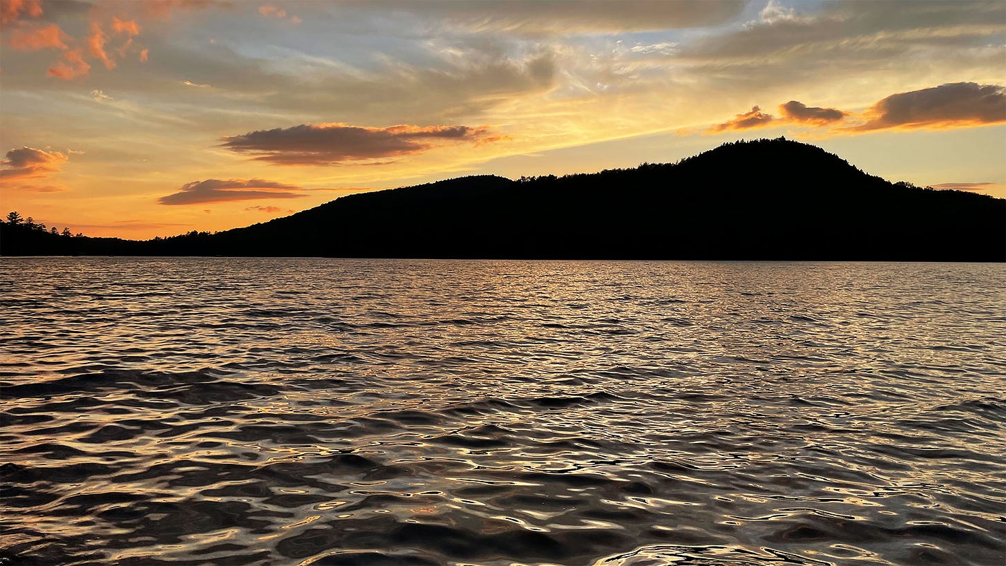Photo of Kettle Pond, Vermont at sunset