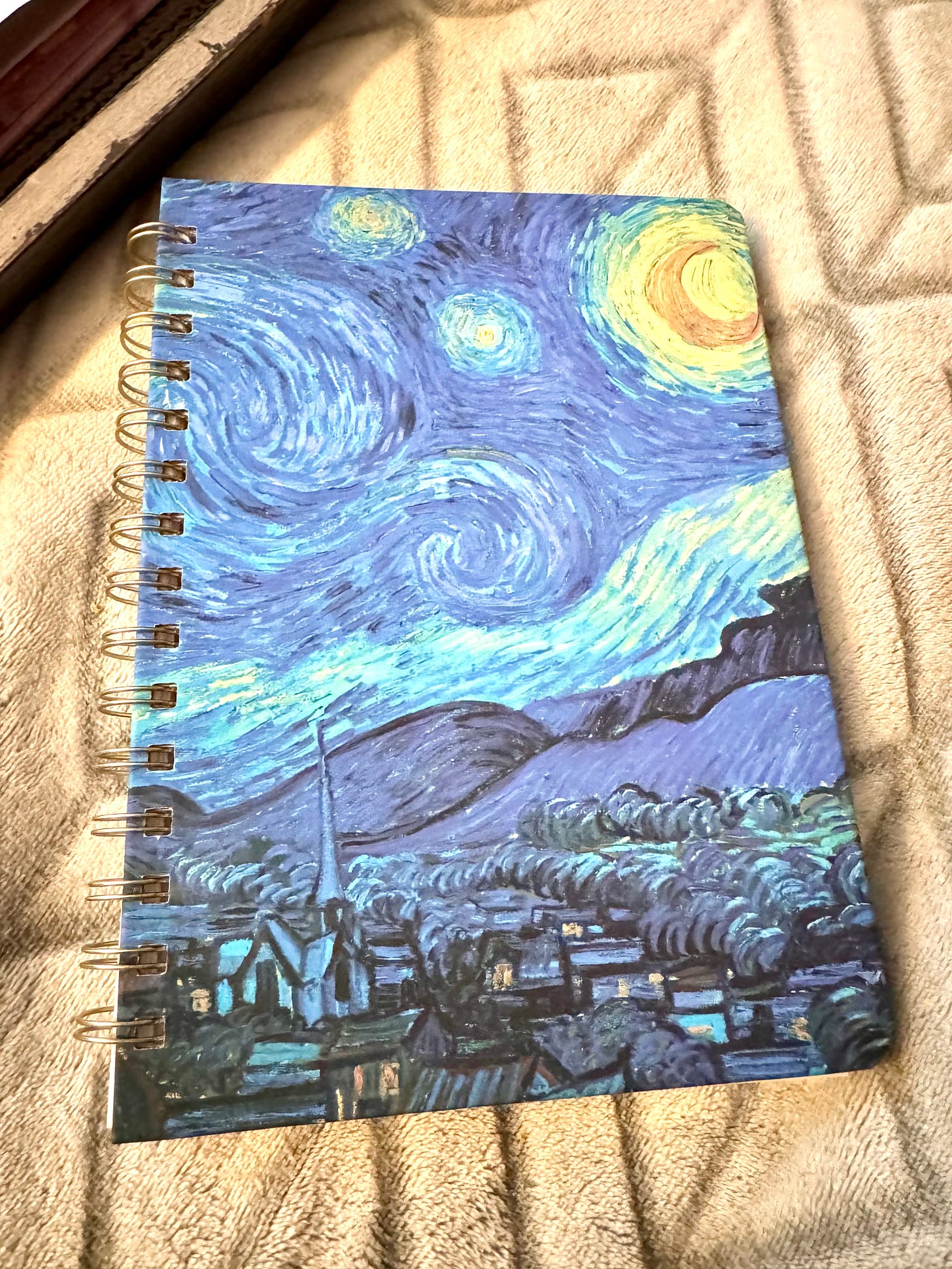 journal with van gogh art