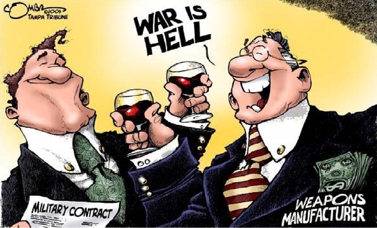 Military corporations need wars for profits | BLiTZ