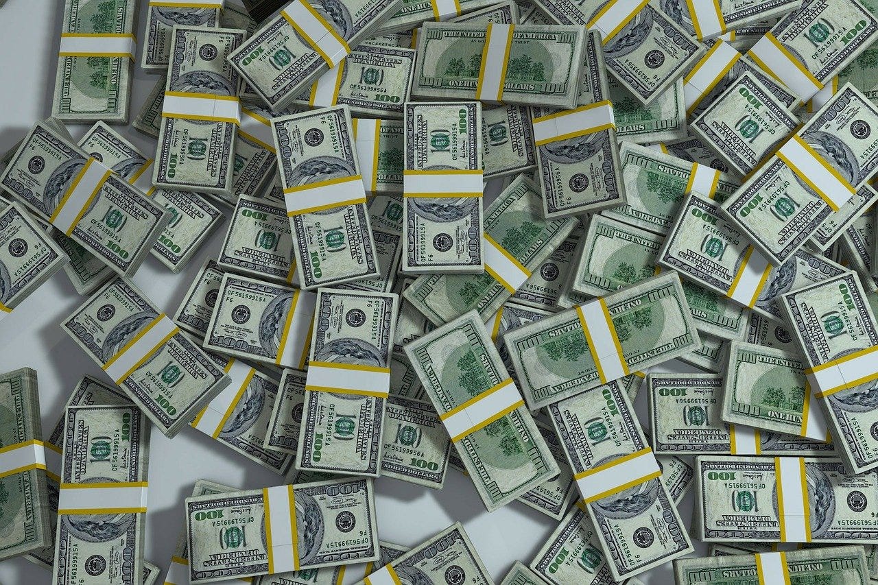 Pile of U.S. money