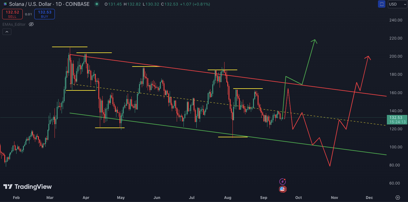 Solana is the large cap altcoin of this cycle so it’s still a good bet now