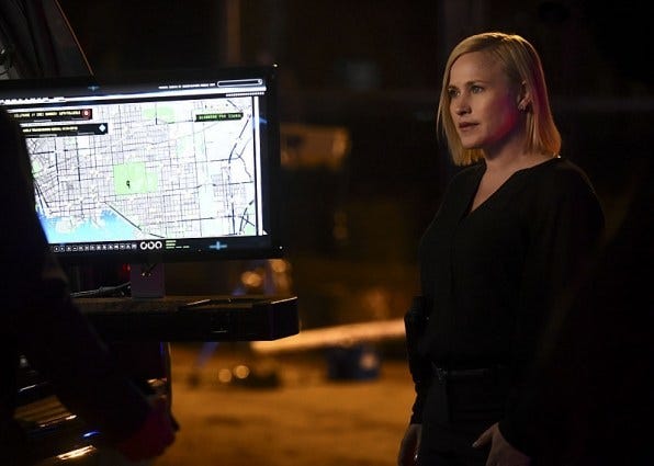 patricia arquette on csi cyber fire code 2015