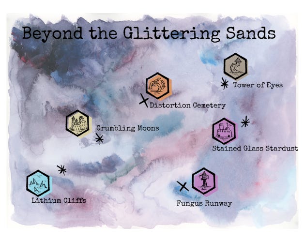 Beyond the Glittering Sand - Map