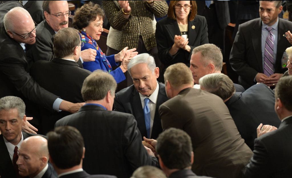 Congress fawns on war criminal Netanyahu