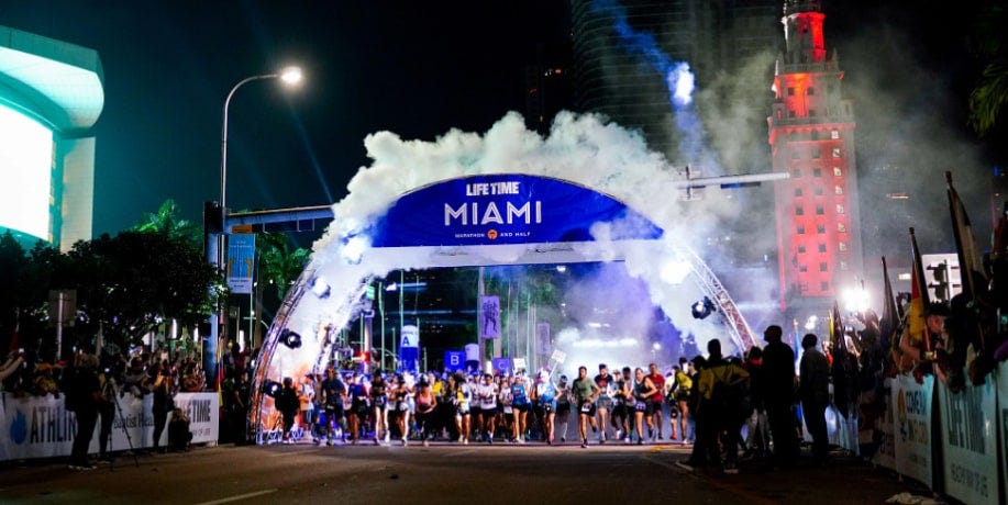 The Miami Marathon and Half Marathon has an early start