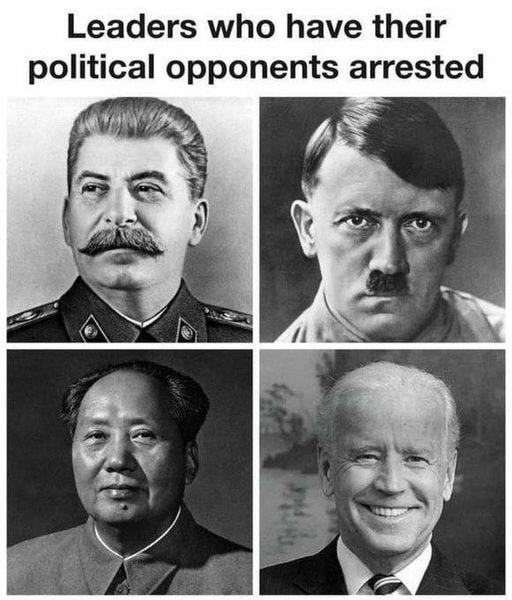 May be an image of 4 people and text that says 'Leaders who have their political opponents arrested'