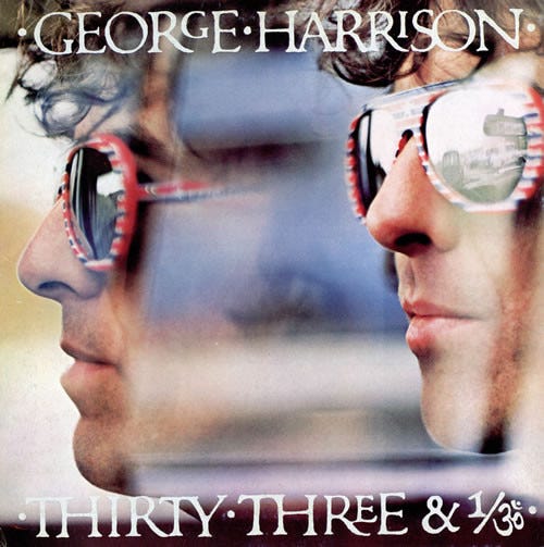 Cover of George Harrison 'Thrity-Three & 1/3'