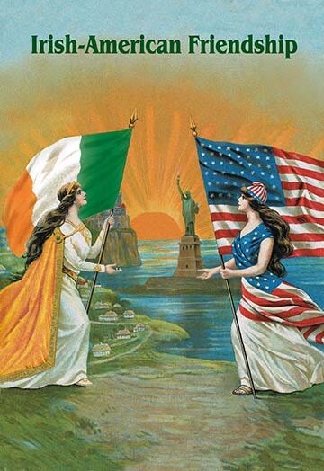 Irish American Friendship Print