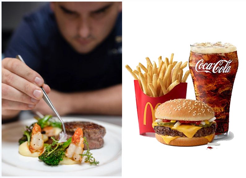 Michelin Rated Restaurant vs McDonald’s | Which is the better business?