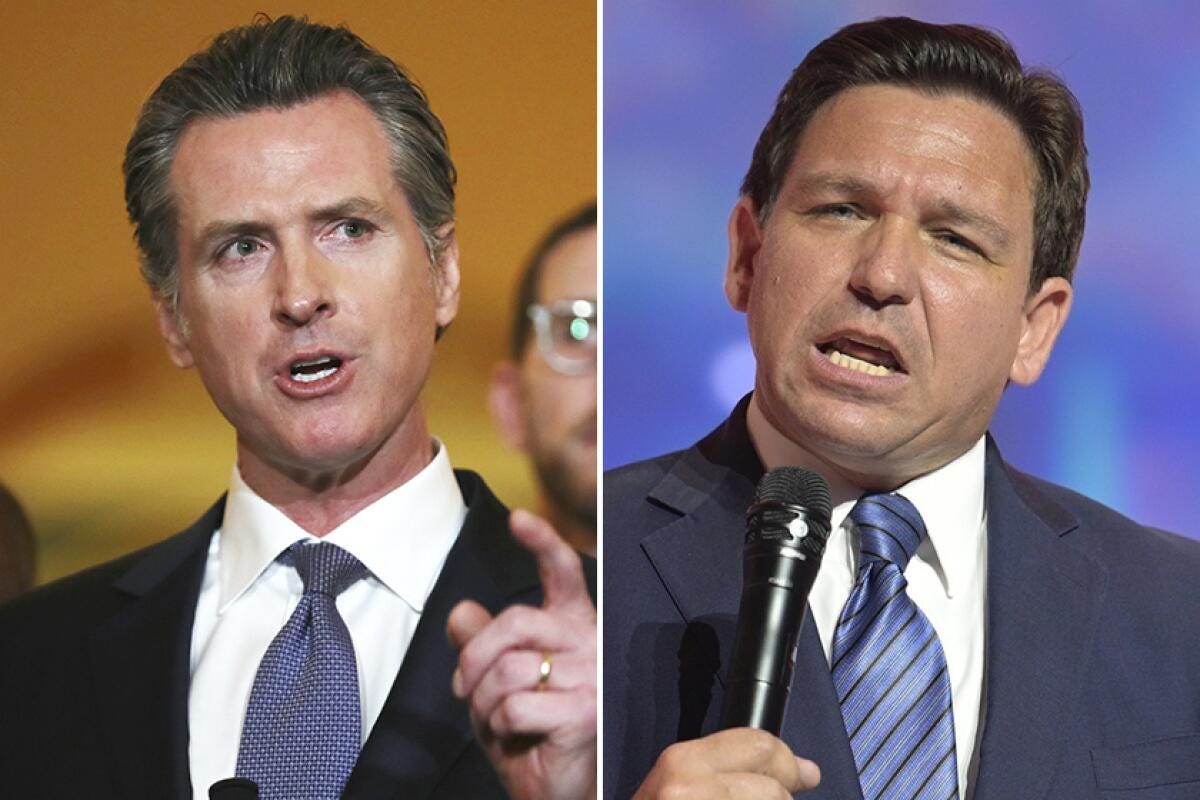 Why Gavin Newsom and Ron DeSantis should debate - Los Angeles Times