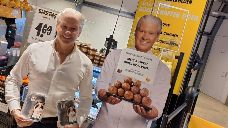 Dries promoot zijn ballen bij Jumbo Schagen - Noordkop Centraal