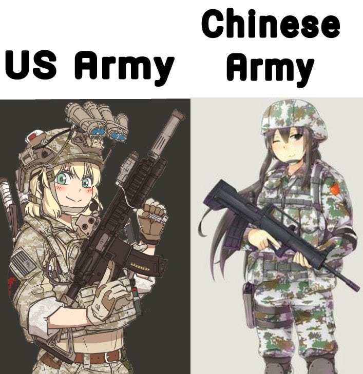 Introducing Tactical Waifus ,find ur country (there are even terrorists  available) : r/Animemes