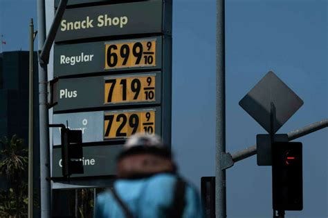 Gas prices set a record high nationwide, with California showing the ...