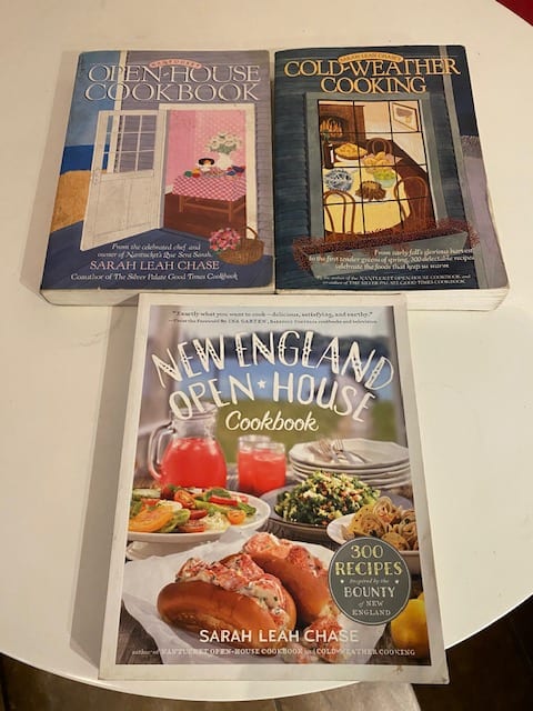 three cookbook covers.