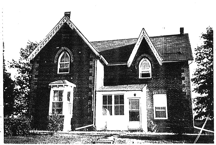 Photo of a Gothic Revival farmhouse in Hamilton built in 1874.